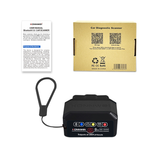 KONNWEI Mini OBD2 Escáner ELM327 Detector de fallas de automóvil con analizador de motor PIC18F25K80 para <span class=keywords><strong>Bluetooth</strong></span> V1.5 Garantía de 3 años - Product Image 1