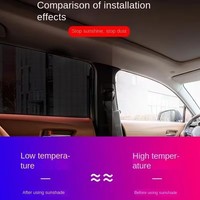 Pare-soleil latéral pliable pour voiture, isolation thermique, protection solaire, visière occultante, couverture de fenêtre pour voitures, SUV, camping, voyages