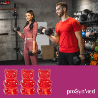 Gummies énergétiques protéinés OEM/ODM avec créatine et acides aminés pour soutenir la concentration, la force, la récupération musculaire, pré-entraînement pour adultes