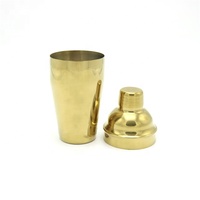 3 pièces 18oz 550ml PVD Plaqué Or Couleur Barman Mixologue Mojito Martini Parisien Français Cordonnier Bar Shaker Mélangeur
