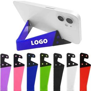 Custom LOGO <b>Tablet</b> <b>Stand</b> Promotion Gifts Universal Lazy Mobile V Shape Phone Holder Plastic Lazy Mobile Phone Pad Holder - Product Image 1