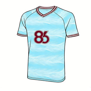 批发定制伯恩利克莱茨足球队服，可添加徽标和号码，适合足球队，男式透气足球球衣 - Product Image 3