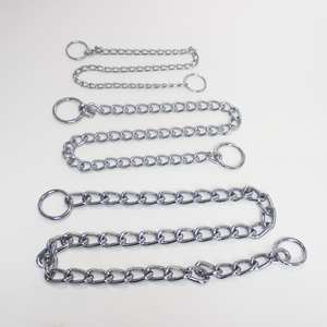 Wetterfeste Haustier-Halskette aus weichem legiertem Stahl im modernen Stil Slip P-Kette Hunde trainings halsband Schnell verschluss Metall-Choke-Hunde halsband - Product Image 1