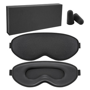 Masque de sommeil en mousse à mémoire de forme confortable 3D sans pression, masque pour les yeux, extension de cils, sommeil profond, voyage, utilisation en avion - Product Image 2