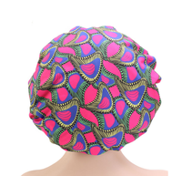 Bonnet en satin de soie double couche réversible style occidental à motif ANKARA avec bande élastique réglable pour usage quotidien quatre saisons