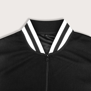 Chaqueta de Béisbol para Hombre, Tallas Grandes, con Cuello Alto, Forro Polar, Contraste de Color, Ecológica, Resistente al Viento, Transpirable, Color Personalizable - Product Image 3