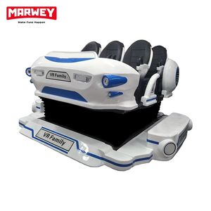 Marwey Machine d'arcade de jeux vidéo de réalité virtuelle, simulateur de conduite et de vaisseau spatial, cinéma à mouvement 9D VR, 6 places - Product Image 2