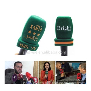 Cubierta de Micrófono para Exteriores con Logotipo de Canal Impreso, Micrófono Inalámbrico con Protección Contra el Viento, Esponja Protectora de Micrófono para Reporteros - Product Image 2