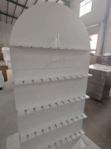 Étagère murale élégante et moderne en bois pour champagne, présentoir multi-niveaux pour <span class=keywords><strong>mariage</strong></span>, bar, décoration de fête - Vente chaude en usine - Product Image 2