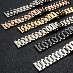 Correa de Acero Inoxidable para Huawei GT GT2 <span class=keywords><strong>Amazfit</strong></span> <span class=keywords><strong>GTR</strong></span> para Galaxy 3 4 5 Gear S3 Classic 18mm 20 22 24mm Brazalete de Metal - Product Image 2