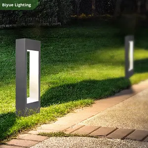 Lámpara de Jardín LED de Aluminio Simple con Diseño Hueco, Clasificación IP54, CA 220V, 3000K Blanco Cálido, Control Remoto <span class=keywords><strong>para</strong></span> Jardín, <span class=keywords><strong>Parque</strong></span>, Camino y Carretera - Product Image 3