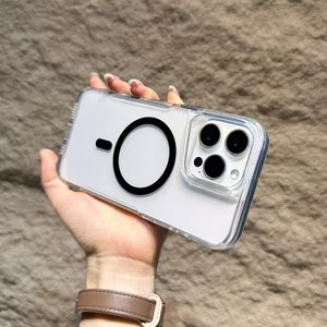 Hot Deals Magnetic Transparent Safe Wireless Charger Mag Cell Phone Case Anti Yellow Mobile Phone Back Cover para Vivo x27 pouch - Product Image 5