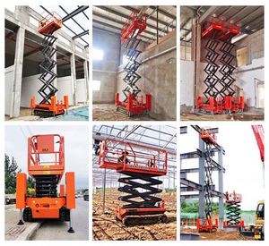 Plataforma elevadora de tijera hidráulica sobre orugas con batería eléctrica de 11,8 m y 13,6 M para terrenos difíciles - Product Image 6