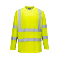 Chemise de sécurité unisexe à manches longues verte, vêtements de travail haute visibilité, matière polyester respirante, impression sérigraphique réfléchissante