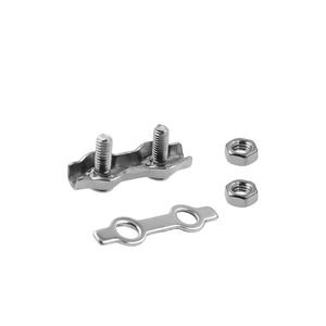 304 316 M3 Clips de câble métallique en acier inoxydable Duplex <span class=keywords><strong>Double</strong></span> boulon pince de câble pince de câble métallique pour câble de 1/8 pouces de diamètre - Product Image 5