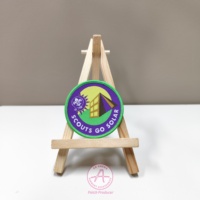 Personnalisation du patch tissé Aosheng Date de livraison rapide Patch brodé tissé en usine quantité minimale de commande bas Design mignon