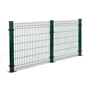 Alta sicurezza decorativo rivestito in PVC verde a buon mercato 3D Nylofor curvo saldato pannello di recinzione in rete metallica per il giardino di recinzione