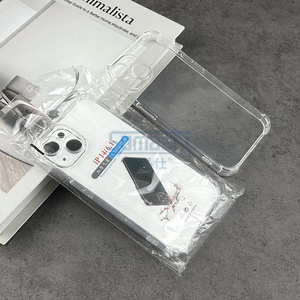 1.5MM slim ultra-thin Transparent Shockproof Bumper tpu Back Cover airbag corner clear tpu bumper phone case for iphone