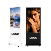 Écran d'affichage numérique LCD 4K UHD sur pied avec Android intégré/CMS Cloud, prise en charge des animations de texte et SDK interactif