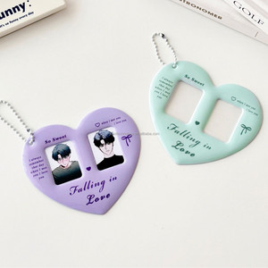 GOSS Offre Spéciale et personnalisé Make Your Own Design Kpop Photocard Holder Custom Heart Shape PVC Mini ID Photocard Holder - Product Image 6