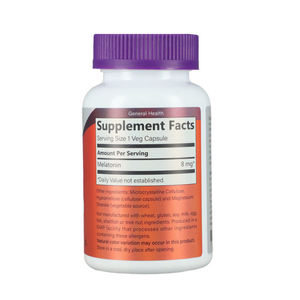 OEM melatonina Le capsule di verdure da 8mg dormono riposando con melatonina capsule vegetariane integratore alimentare: migliora il sonno - Product Image 2