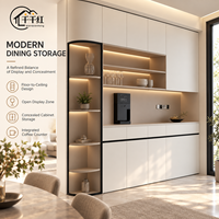 Étagère de présentation de verrerie à café et armoire à vin de luxe, moderne, écologique et peu encombrante pour la décoration et le rangement compact à domicile - Direct Usine