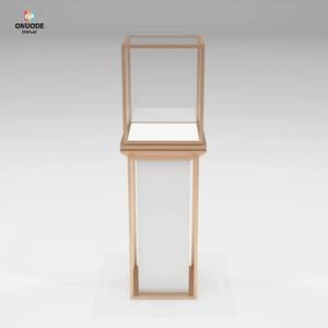 Luxury Custom Gold and <b>White</b> Jewelry Store Furniture LED Light Display Cabinets for Retail Stores - Product Image 5