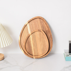 Solid wood small <b>tray</b>, walnut wood irregular shaped nut and snack <b>tray</b>, <b>dinner</b> plate, wooden tableware plate, wooden <b>tray</b> - Product Image 3