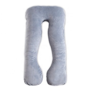 Almohada de <span class=keywords><strong>embarazo</strong></span> de poliéster más suave, almohada de <span class=keywords><strong>embarazo</strong></span> de cuerpo completo con soporte trasero gigante en forma de U con logotipo personalizado - Product Image 2