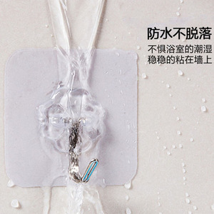 <b>Adhesive</b> <b>Hooks</b> Suction Cup 6x6Cm Single <b>Hook</b> Wall Mounted Bathroom Kitchen Heavy Duty Residue Free PVC Material - Product Image 3