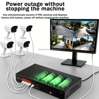 NIUNIU QX-104U UPS Mini DC Tiga Fasa Kapasitas Tinggi dengan Baterai Lithium 18650 dan Dukungan POE untuk Kamera CCTV & Modem Router