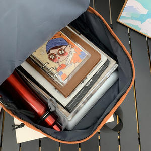 Sac à Dos Scolaire Personnalisé avec Logo OEM, Design Tendance pour Garçons Filles, Fermeture Éclair Imperméable, Couleur Unie Simple, Polyester Direct - Product Image 4