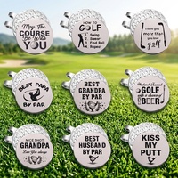 Marqueur de balle de golf portable, format poche, antirouille, avec logo couleur imprimé UV, avec clip aimanté pour casquette, accessoire en vrac