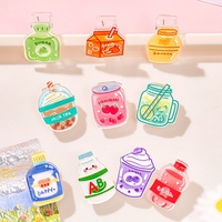 Porte-mémos créatif en forme de bouteille de boisson de dessin animé, style Instagram, avec clip en plastique pour papiers de test, reçus, décoratif et mignon pour étudiants