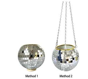 खड़ी फांसी दोहरे उपयोग प्लास्टिक पौधों के लिए दर्पण फूल बर्तन क्षेत्र फांसी टोकरी आउटडोर - Product Image 5