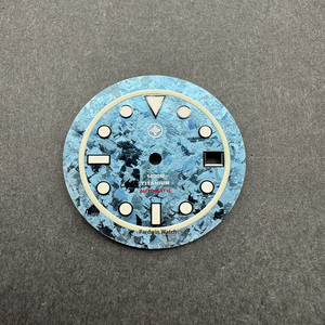 Cadran de Montre Sur Mesure avec Marqueurs Super Lumineux Conception OEM Cadran en Titane Cristallisé et Fabricant de Pièces de Montres - Product Image 1