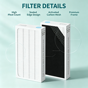 Filtre HEPA traité au TiO2 - Compatible avec le <span class=keywords><strong>purificateur</strong></span> <span class=keywords><strong>d</strong></span>'<span class=keywords><strong>air</strong></span> <span class=keywords><strong>Electrolux</strong></span> Aerus Lux Guardian - Product Image 2