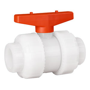 Válvula de Bola de Doble Unión de PVDF, Válvula Manual de Plástico para Agua, Químicos, Gas y Petróleo, Personalizable OEM - Product Image 4