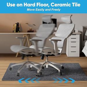 Chair Mat Rectangle 36x48 Inch Non-Slip Cuttable For Office Home Gaming Study Use - Product Image 3