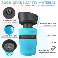 En gros Conception anti-fuites Chien Bouteille D'eau Extérieure de Chien de Voyage Pliable Bol D'eau