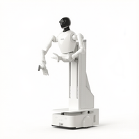 Robot de Servicio Compuesto A2CR-W2, 20 DOF, Carga Útil de 5 kg, Alcance de 2050 mm, Manipulador Móvil con Ruedas y ROS2 para Logística de Almacén