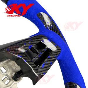 Volante Deportivo Personalizado de Cuero y Fibra de Carbono para Subaru WRX STI Sport LEVORG 2013-2021, Accesorios para Automóviles - Product Image 3