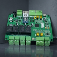 Placa de Relés de Control de Automatización Industrial con Montaje en Riel DIN, 4 Entradas Digitales Modbus TCP/IP/RTU, 4 Salidas de Relé, 8AI, 2AO