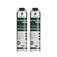 Mousse PU 750ml Fabricant de mastic pour fenêtre de porte Adhésif polyuréthane direct pour l'emballage et la construction pour pulvérisation de remplissage d'écart