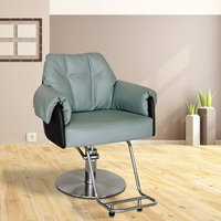 Fauteuil de Barbier BEIMENG en Acier Inoxydable – Chaise de Barbier Moderne et Élégante pour Salon – Vente en Gros – Confortable pour Coiffure
