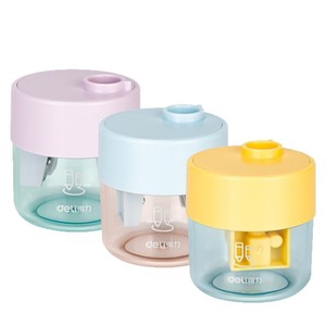 Sacapuntas Deli VB152 de doble orificio para lápices gruesos y delgados, uso escolar para niños - Product Image 3