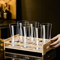 Nouvel ensemble de verres à bière pression haut de gamme en verre cristal turquoise, grande capacité, pour usage domestique, verre à vin de grande valeur et au design raffiné