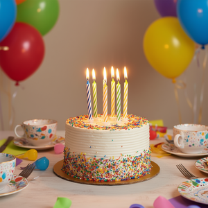 Bougies Magiques d'Anniversaire Party Love 6cm 10 Pièces - Product Image 3