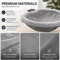 Hamac-nid suspendu pour chat en peluche, idéal pour les bureaux d'ordinateur et les rebords de fenêtre, avec support de suspension – Le best-seller