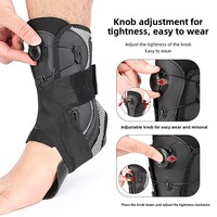 Attelle de cheville de qualité médicale, prévient les irritations, manchon de protection confortable pour la cheville avec bouton de réglage